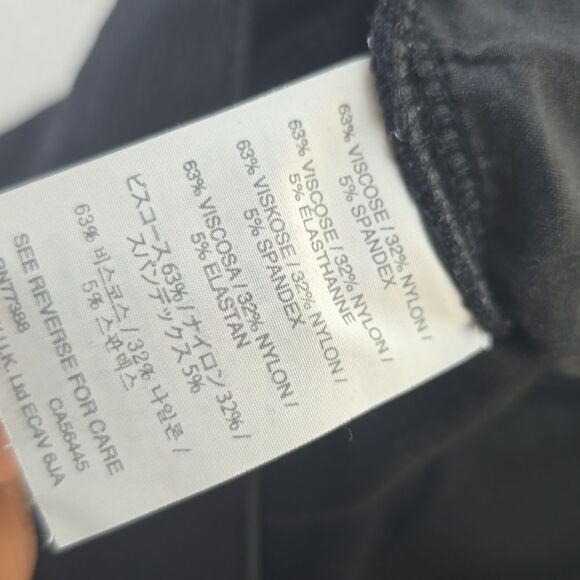 J. Crew Pixie Pants Black Skinny Ponte Knit Leggings Zip Pocket B3985 Size‎ 4 - Picture 11 of 12